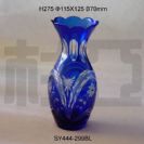 Blue Cut Vase SY444-299BL